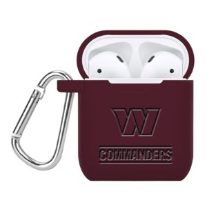 Washington Commanders Debossed Silicone AirPods Case Cover