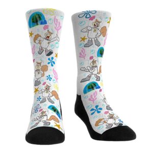 Unisex Rock Em Socks SpongeBob SquarePants Sandy Cheeks All Over Icons Crew Socks