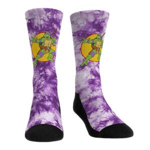 Unisex Rock Em Socks Teenage Mutant Ninja Turtles Donatello Tie-Dye Crew Socks