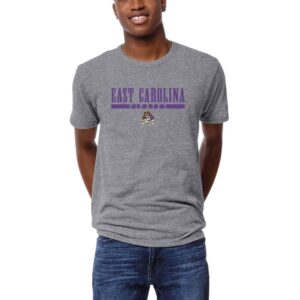 Men's League Collegiate Wear  Heather Gray ECU Pirates  Victory Falls Tri-Blend T-Shirt