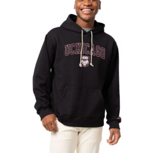 Men's League Collegiate Wear  Black UChicago Maroons  Essential Fleece Pullover Hoodie