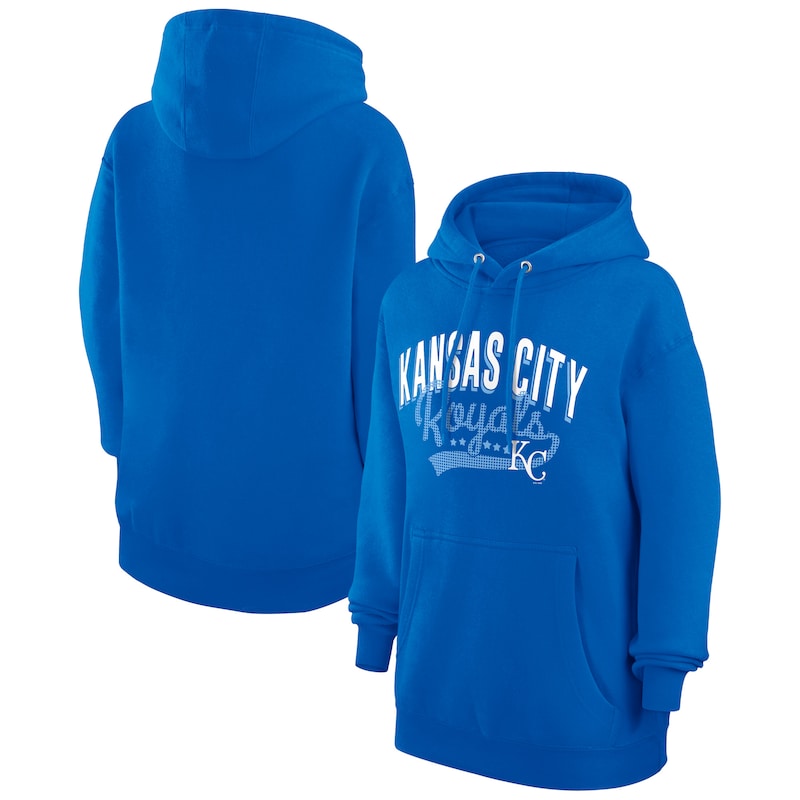Women's G-III 4Her by Carl Banks Royal Kansas City Royals Filigree Team Pullover Hoodie