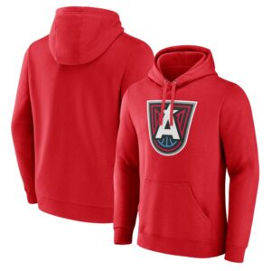 Men's  Red Atlanta Dream Primary Logo Pullover Hoodie
