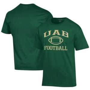 Men's Champion  Green UAB Blazers Football Jersey T-Shirt