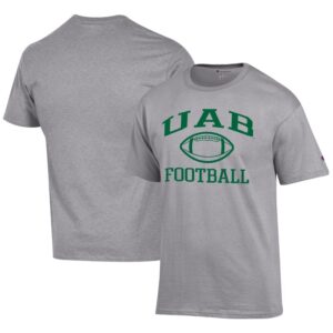 Men's Champion  Gray UAB Blazers Football Jersey T-Shirt