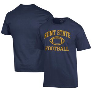 Men's Champion  Navy Kent State Golden Flashes Football Jersey T-Shirt
