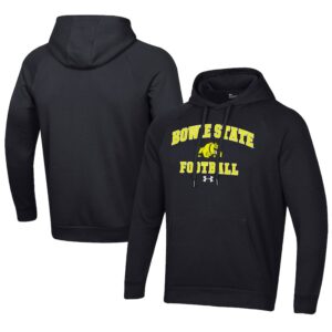 Men's Under Armour  Black Bowie State Bulldogs Football All Day Fleece Pullover Hoodie