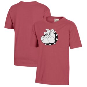 Youth  Crimson University of Redlands Bulldogs Logo Comfort Wash T-Shirt