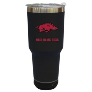 The Memory Company  Arkansas Razorbacks Personalized 30oz. Stainless Steel Bluetooth Tumbler