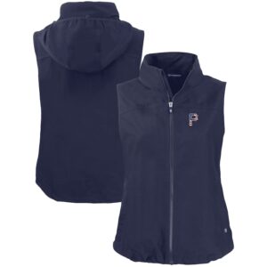 Women's Cutter & Buck  Navy Pittsburgh Pirates Charter Eco Recycled Full-Zip Vest