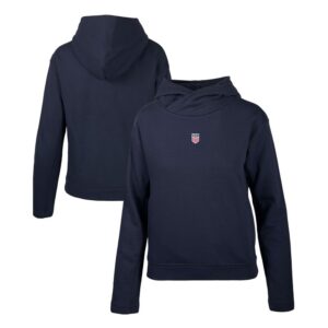 Women's Levelwear  Navy USMNT Evian Pullover Hoodie