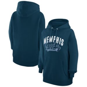 Women's G-III 4Her by Carl Banks  Navy Memphis Grizzlies Filigree Logo Pullover Hoodie
