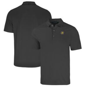 Men's Cutter & Buck Heather Black Wichita State Shockers Forge Eco Stretch Recycled Polo