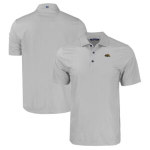 Men's Cutter & Buck Gray Southern Miss Golden Eagles Pike Eco Tonal Geo Print Stretch Recycled Polo