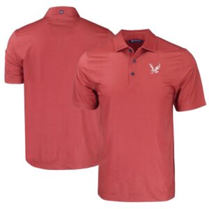 Men's Cutter & Buck Red Eastern Washington Eagles Pike Eco Tonal Geo Print Stretch Recycled Polo