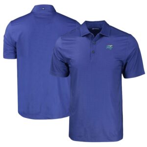 Men's Cutter & Buck Blue MTSU Blue Raiders Pike Eco Tonal Geo Print Stretch Recycled Polo
