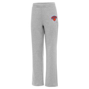 Women's Antigua  Heather Gray New York Knicks Victory Sweatpants