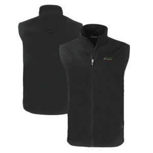 Men's Cutter & Buck  Black Florida A&M Rattlers Big & Tall Charter Eco Full-Zip Vest