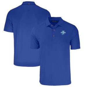 Men's Cutter & Buck Royal Indiana State Sycamores Big & Tall Forge Eco Stretch Recycled Polo