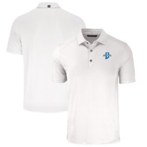 Men's Cutter & Buck White Indiana State Sycamores Big & Tall Forge Eco Stretch Recycled Polo