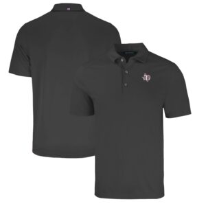 Men's Cutter & Buck Heather Black Texas Southern Tigers Big & Tall Forge Eco Stretch Recycled Polo