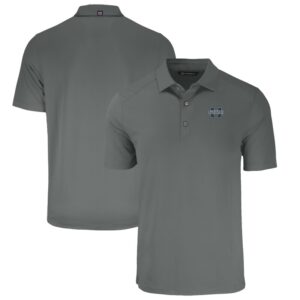Men's Cutter & Buck Gray Utah State Aggies Big & Tall Forge Eco Stretch Recycled Polo
