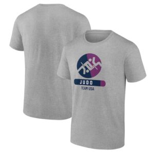 Men's Heather Gray USA Judo Radiating Victory T-Shirt
