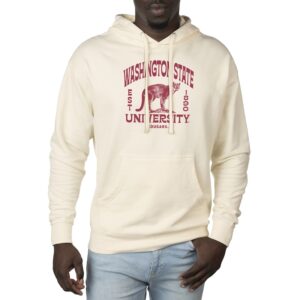 Men's Uscape Apparel Cream Washington State Cougars Standard Pullover Hoodie
