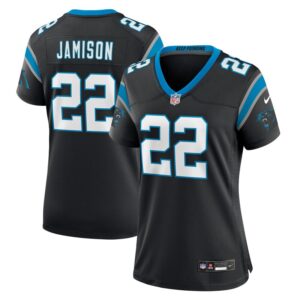 Women's Nike D'Shawn Jamison  Black Carolina Panthers Team Game Jersey