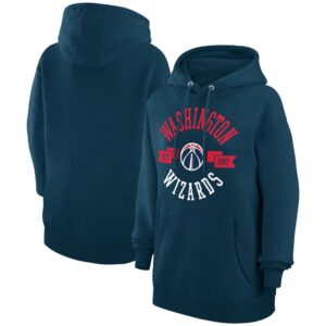 Women's G-III 4Her by Carl Banks  Navy Washington Wizards City Pullover Hoodie