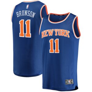 Men's Fanatics Jalen Brunson Royal New York Knicks Big & Tall Fast Break Player Jersey - Icon Edition