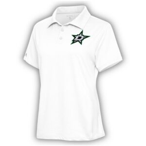 Women's Antigua  White Dallas Stars Motivated Polo