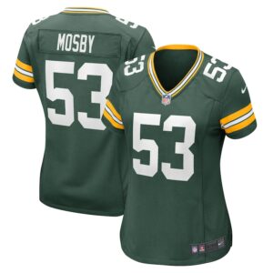 Women's Nike Arron Mosby  Green Green Bay Packers Team Game Jersey