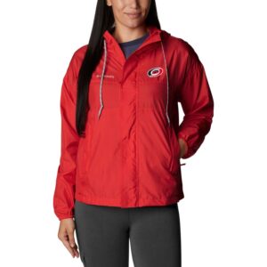 Women's Columbia Red Carolina Hurricanes Flash Challenger Full-Zip Windbreaker Jacket