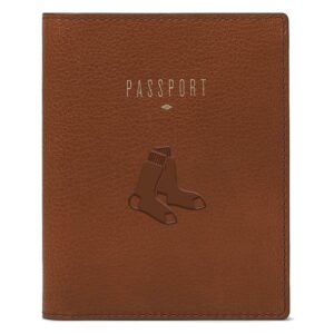 Fossil Brown Boston Red Sox Travel RFID Passport Case