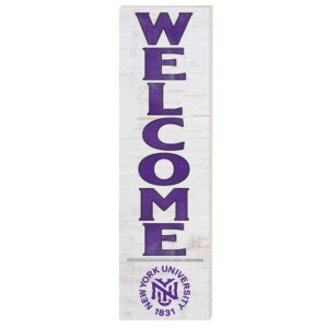 NYU Violets 10'' x 35'' Indoor/Outdoor Welcome Sign