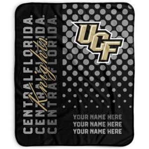 Pegasus UCF Knights 50" x 60" Dots Personalized Fleece Blanket