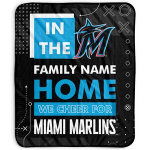 Pegasus Miami Marlins 50" x 60" "We Cheer" Personalized Fleece Blanket