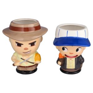 Indiana Jones Jerrod Maruyama x Geeki Tikis 18oz. Cupful of Cute Indy & Short Round Figural 2-Pack Mug Gift Set
