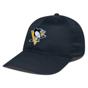 Men's Levelwear Black Pittsburgh Penguins Matrix Adjustable Hat