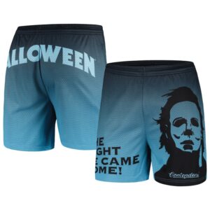 Men's Contenders Clothing Black Halloween The Knife Mesh Active Shorts