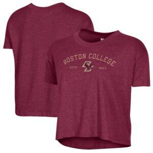 Women's Alternative Apparel  Maroon Boston College Eagles Retro Jersey Headliner Cropped T-Shirt