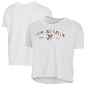 Women's Alternative Apparel  White Bowling Green St. Falcons Retro Jersey Headliner Cropped T-Shirt