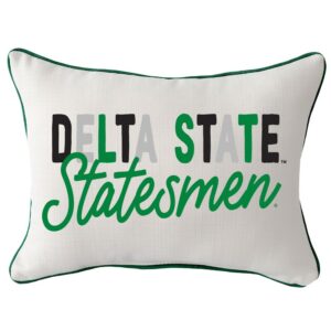 Delta State Statesmen Tones Rectangular Piped Pillow