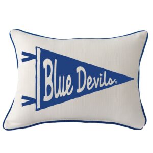 Duke Blue Devils Pennant Rectangular Piped Pillow