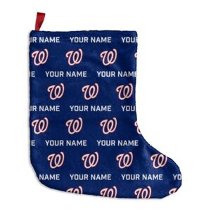 Chad & Jake  Washington Nationals Personalized Holiday Stocking