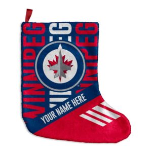 Chad & Jake  Winnipeg Jets Personalized Holiday Stocking