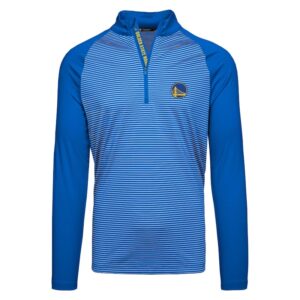 Men's Levelwear Royal Golden State Warriors Charter Insignia Core Quarter-Zip Pullover Top
