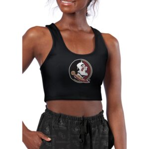Women's Certo Black Florida State Seminoles Reversible Sports Bra