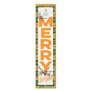 Culinary Institute of America Steels 12'' x 48'' Outdoor Merry Christmas Leaner